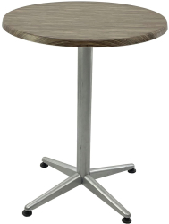 Masa de bistro rotunda D60xh74cm Raki Dark Seagrass blat werzalit si picior metalic gri 