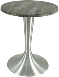 Masa de bistro rotunda D60xh74cm Raki Old Pine blat werzalit si baza aluminiu 