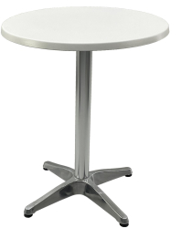 Masa de cafenea rotunda D60xh74cm Raki Uni Art blat werzalit si baza aluminiu 