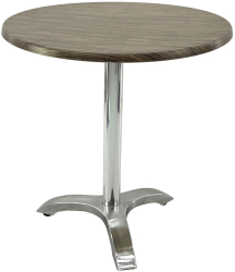 Masa de cafenea rotunda D70xh74cm Raki Dark Seagrass blat werzalit si picior aluminiu 