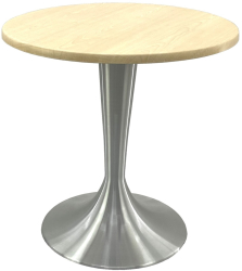 Masa de cafenea rotunda D70xh74cm Raki Maple blat werzalit si baza aluminiu 