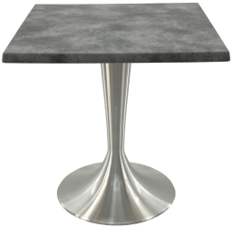 Masa patrata pentru cafenea 70x70xh74cm Raki Copperfield blat werzalit si baza aluminiu 