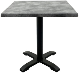 Masa patrata pentru cafenea 70x70xh74cm Raki Copperfield blat werzalit si baza metalica 