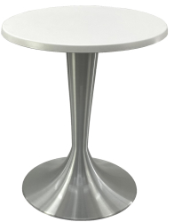 Masa pentru cafenea rotunda D60xh74cm Raki Uni Art blat werzalit si baza aluminiu 
