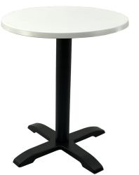 Masa pentru cafenea rotunda D60xh74cm Raki Uni Art blat werzalit si baza metalica