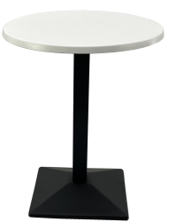 Masa pentru cafenea rotunda D60xh74cm Raki Uni Art blat werzalit si baza metalica neagra 
