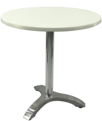 Masa pentru cafenea rotunda D60xh74cm Raki Uni Art blat werzalit si picior aluminiu 