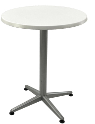 Masa pentru cafenea rotunda D60xh74cm Raki Uni Art blat werzalit si picior metalic gri 