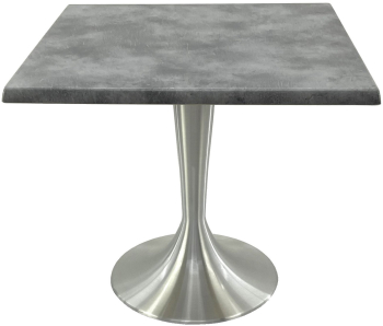 Masa pentru restaurant patrata 80x80xh74cm Raki Copperfield blat werzalit si baza aluminiu 