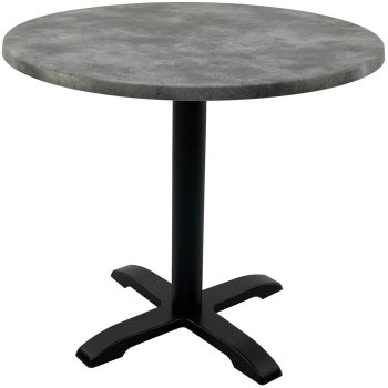 Masa pentru restaurant rotunda D80xh74cm Raki Copperfield blat werzalit si baza metalica 