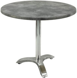 Masa pentru restaurant rotunda D80xh74cm Raki Copperfield blat werzalit si picior aluminiu