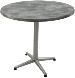 Masa pentru restaurant rotunda D80xh74cm Raki Copperfield blat werzalit si picior metalic gri 