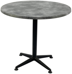 Masa pentru restaurant rotunda D80xh74cm Raki Copperfield blat werzalit si picior negru metalic 