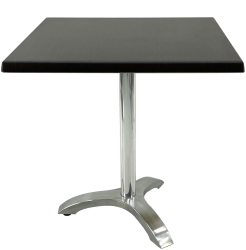 Masa pentru terasa restaurant patrata 80x80xh74cm Raki New Wenge blat werzalit si picior aluminiu 