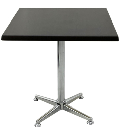 Masa pentru terasa restaurant patrata 80x80xh74cm Raki New Wenge blat werzalit si picior metalic cromat 