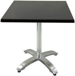 Masa pentru terasa/restaurant patrata 80x80xh74cm Raki New Wenge blat werzalit si picior aluminiu 