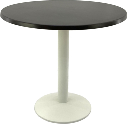 Masa restaurant exterior interior rotunda D80xh74cm Raki New Wenge blat werzalit si baza metalica alba 