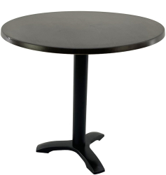 Masa restaurant exterior interior rotunda D80xh74cm Raki New Wenge blat werzalit si picior metalic negru 