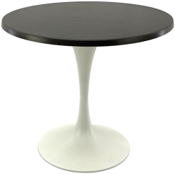 Masa restaurant exterior/interior rotunda D80xh74cm Raki New Wenge blat werzalit si baza metalica alba 