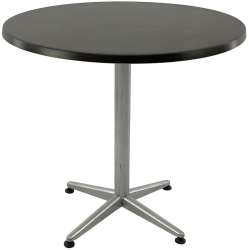 Masa restaurant exterior/interior rotunda D80xh74cm Raki New Wenge blat werzalit si picior metalic gri 