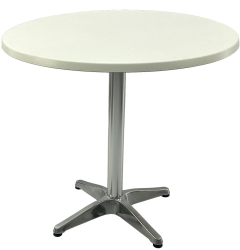 Masa restaurant rotunda D80xh74cm Raki Uni Art blat werzalit si baza din aluminiu 