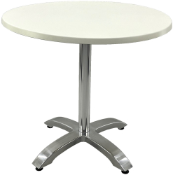 Masa restaurant rotunda D80xh74cm Raki Uni Art blat werzalit si picior din aluminiu 