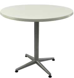 Masa restaurant rotunda D80xh74cm Raki Uni Art blat werzalit si picior metalic gri 