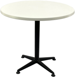 Masa restaurant rotunda D90xh74cm Raki Uni Art blat werzalit si picior negru metalic 
