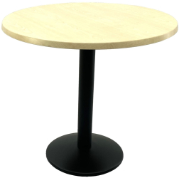 Masa restaurant terasa rotunda D80xh74cm Raki Maple blat werzalit si baza metalica neagra 