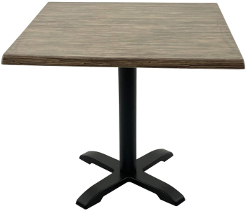 Masa restaurant/terasa patrata 70x70xh74cm Raki Dark Seagrass blat werzalit si baza metalica 