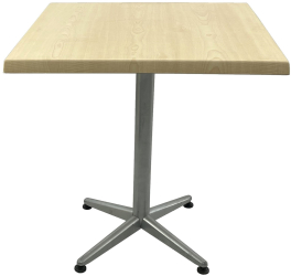 Masa restaurant/terasa patrata 70x70xh74cm Raki Maple blat werzalit si picior metalic gri 