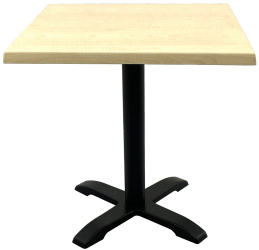 Masa restaurant/terasa patrata 80x80xh74cm Raki Maple blat werzalit si baza metalica 