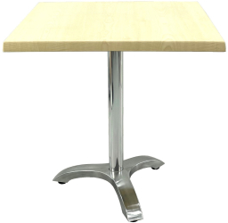 Masa restaurant/terasa patrata 80x80xh74cm Raki Maple blat werzalit si picior aluminiu 