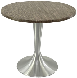Masa restaurant/terasa rotunda D80xh74cm Raki Dark Seagrass blat werzalit si baza aluminiu 