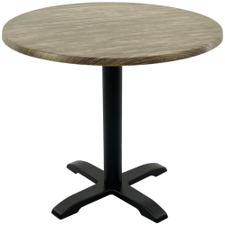 Masa restaurant/terasa rotunda D80xh74cm Raki Dark Seagrass blat werzalit si baza metalica 
