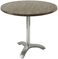 Masa restaurant/terasa rotunda D80xh74cm Raki Dark Seagrass blat werzalit si picior aluminiu