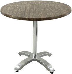 Masa restaurant/terasa rotunda D80xh74cm Raki Dark Seagrass blat werzalit si picior din aluminiu 