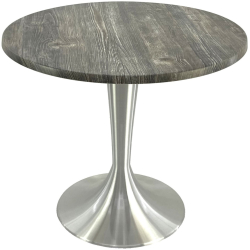 Masa restaurant/terasa rotunda D80xh74cm Raki Old Pine blat werzalit si baza aluminiu 