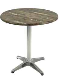 Masa rotunda bistro D70xh74cm Raki Maracaibo blat werzalit si baza din aluminiu 