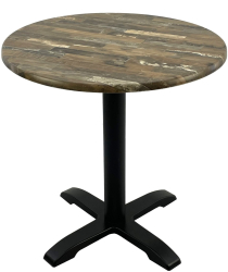Masa rotunda bistro D70xh74cm Raki Maracaibo blat werzalit si baza metalica 