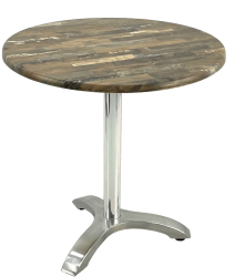Masa rotunda bistro D70xh74cm Raki Maracaibo blat werzalit si picior aluminiu 
