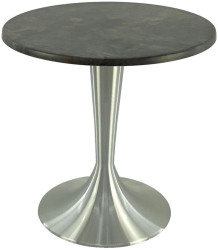 Masa rotunda pentru cafenea D70xh74cm Raki Metalic Oxid blat werzalit si baza aluminiu 