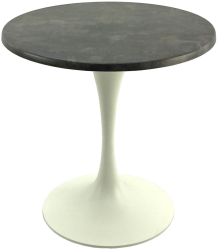 Masa rotunda pentru cafenea D70xh74cm Raki Metalic Oxid blat werzalit si baza metalica alba 