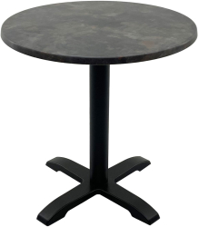 Masa rotunda pentru cafenea D70xh74cm Raki Metalic Oxid blat werzalit si baza metalica 