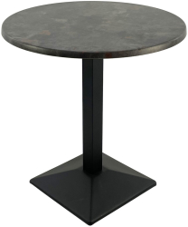 Masa rotunda pentru cafenea D70xh74cm Raki Metalic Oxid blat werzalit si baza metalica neagra 
