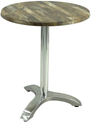 Masa rotunda pentru restaurant D60xh74cm Raki Maracaibo blat werzalit si picior aluminiu 