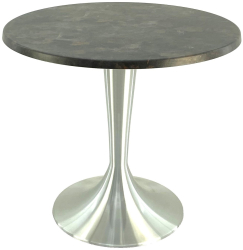 Masa rotunda pentru restaurant D80xh74cm Raki Metalic Oxid blat werzalit si baza aluminiu 