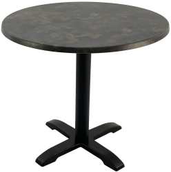 Masa rotunda pentru restaurant D80xh74cm Raki Metalic Oxid blat werzalit si baza metalica 