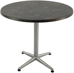 Masa rotunda pentru restaurant D80xh74cm Raki Metalic Oxid blat werzalit si picior metalic gri 