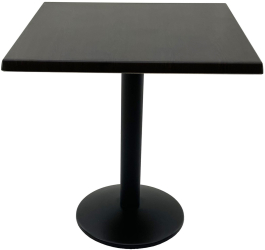 Masa terasa restaurant patrata 80x80xh74cm Raki New Wenge blat werzalit si baza metalica neagra 